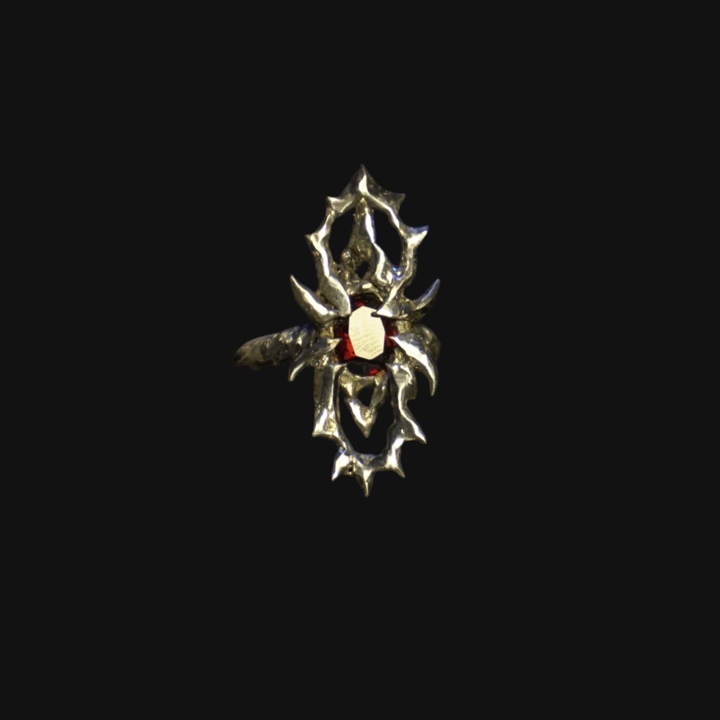 knight's wrath ring - garnet