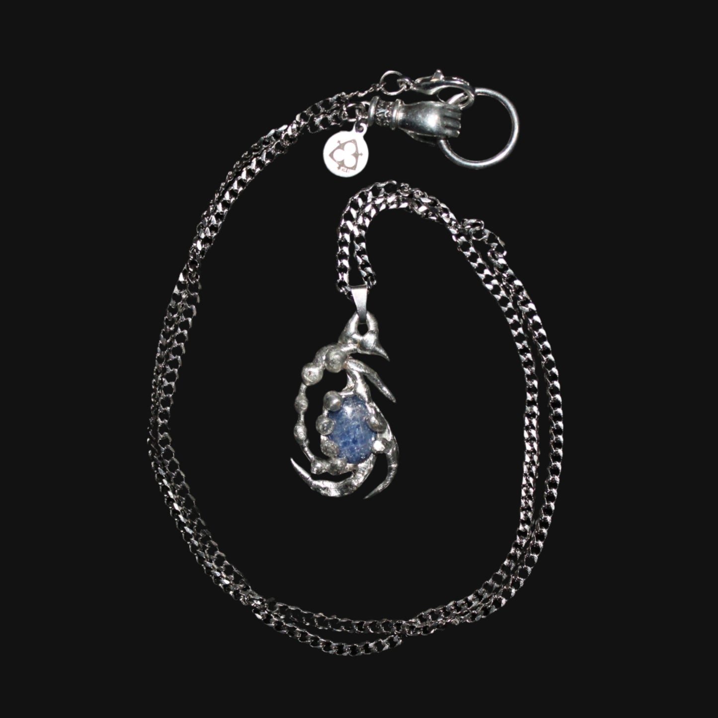 eye of storm necklace - sapphire