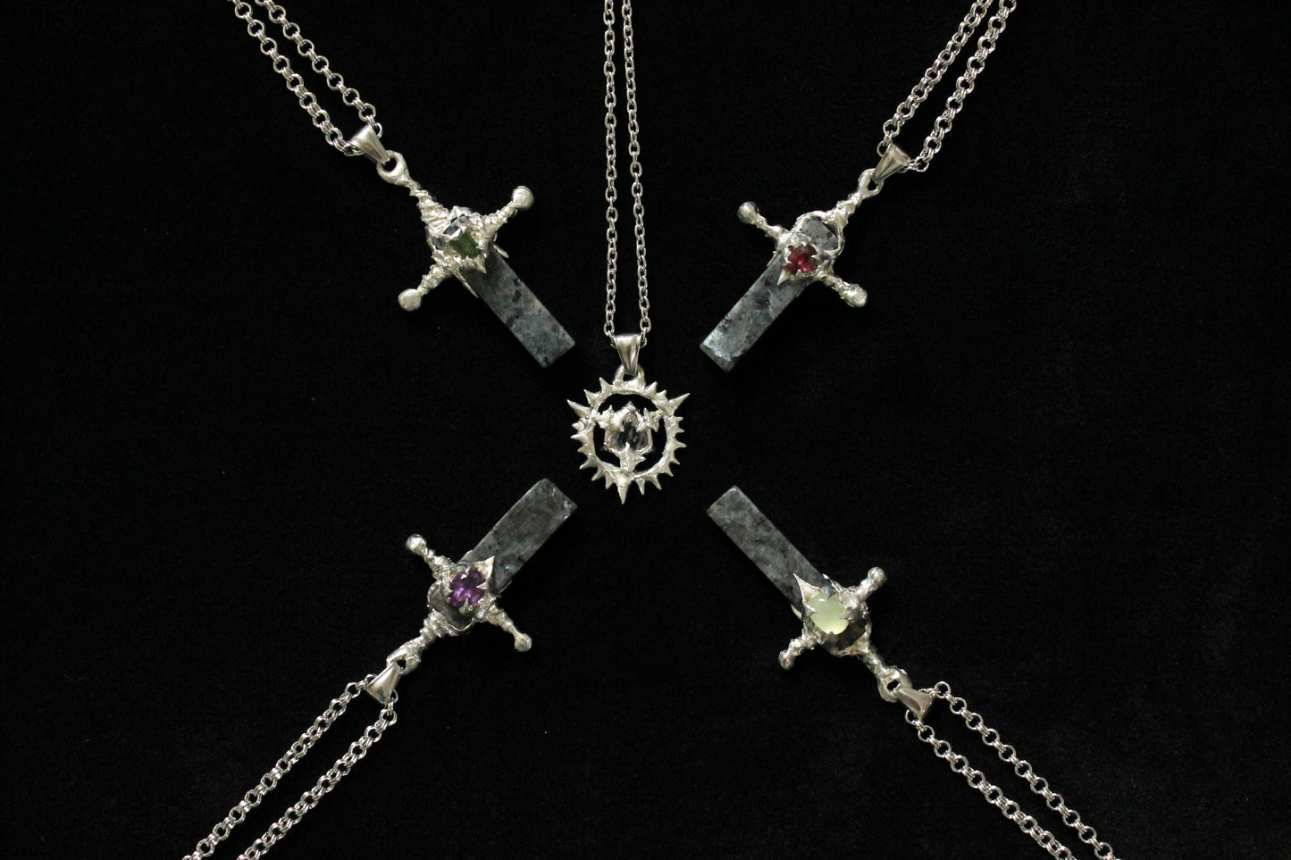 labradorite sword Ⅷ - prehnite
