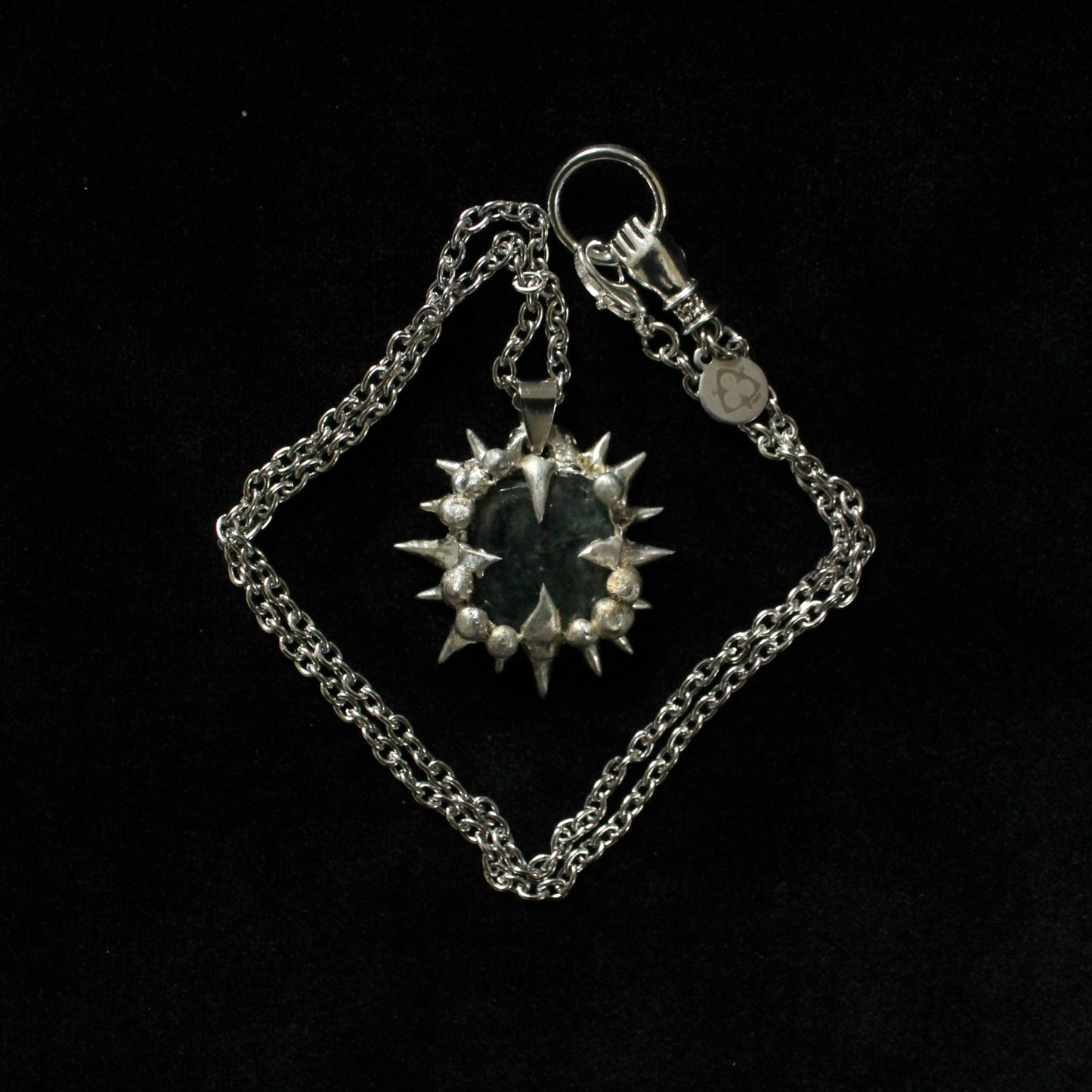 clover burst amulet - prehnite