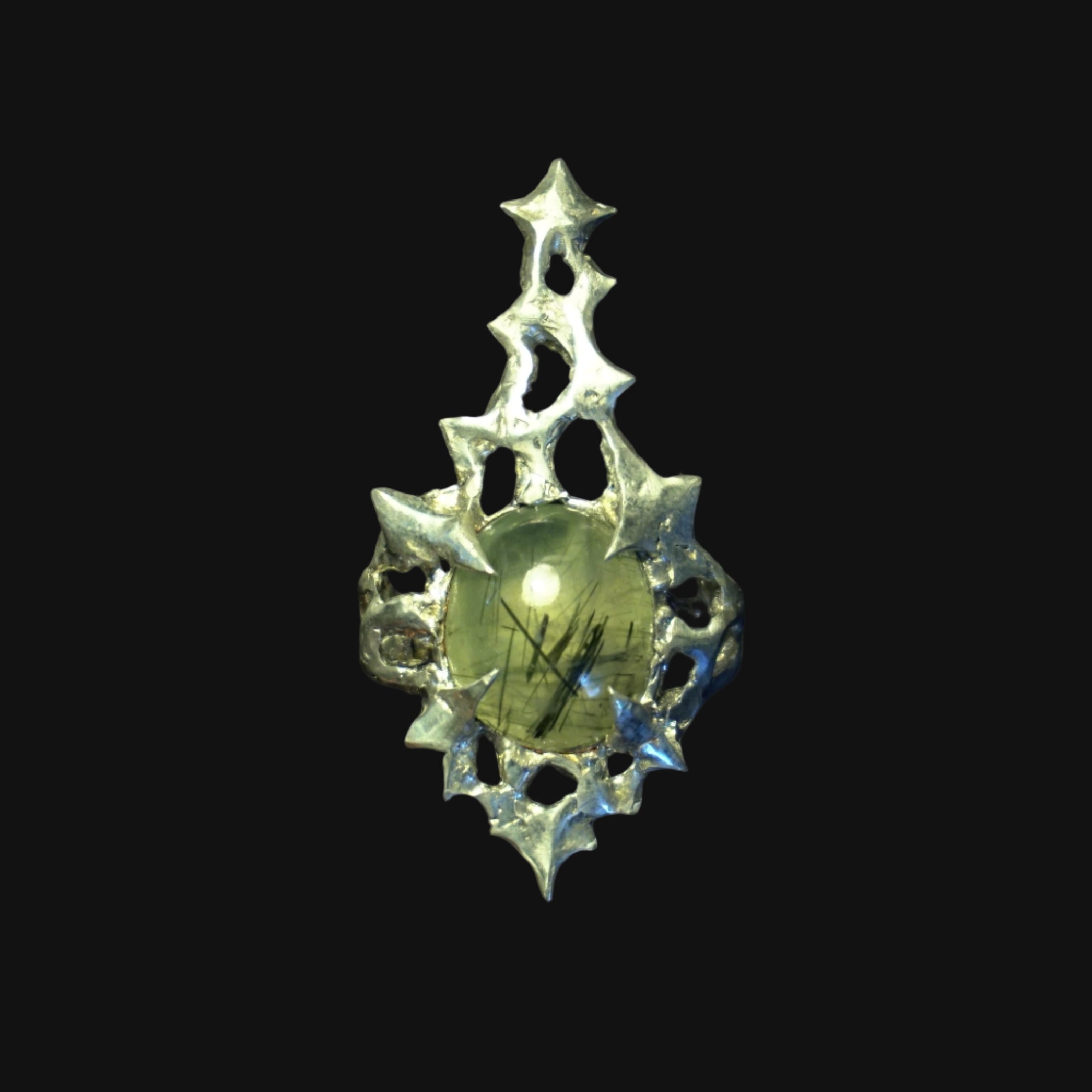 fairy's heart ring - prehnite