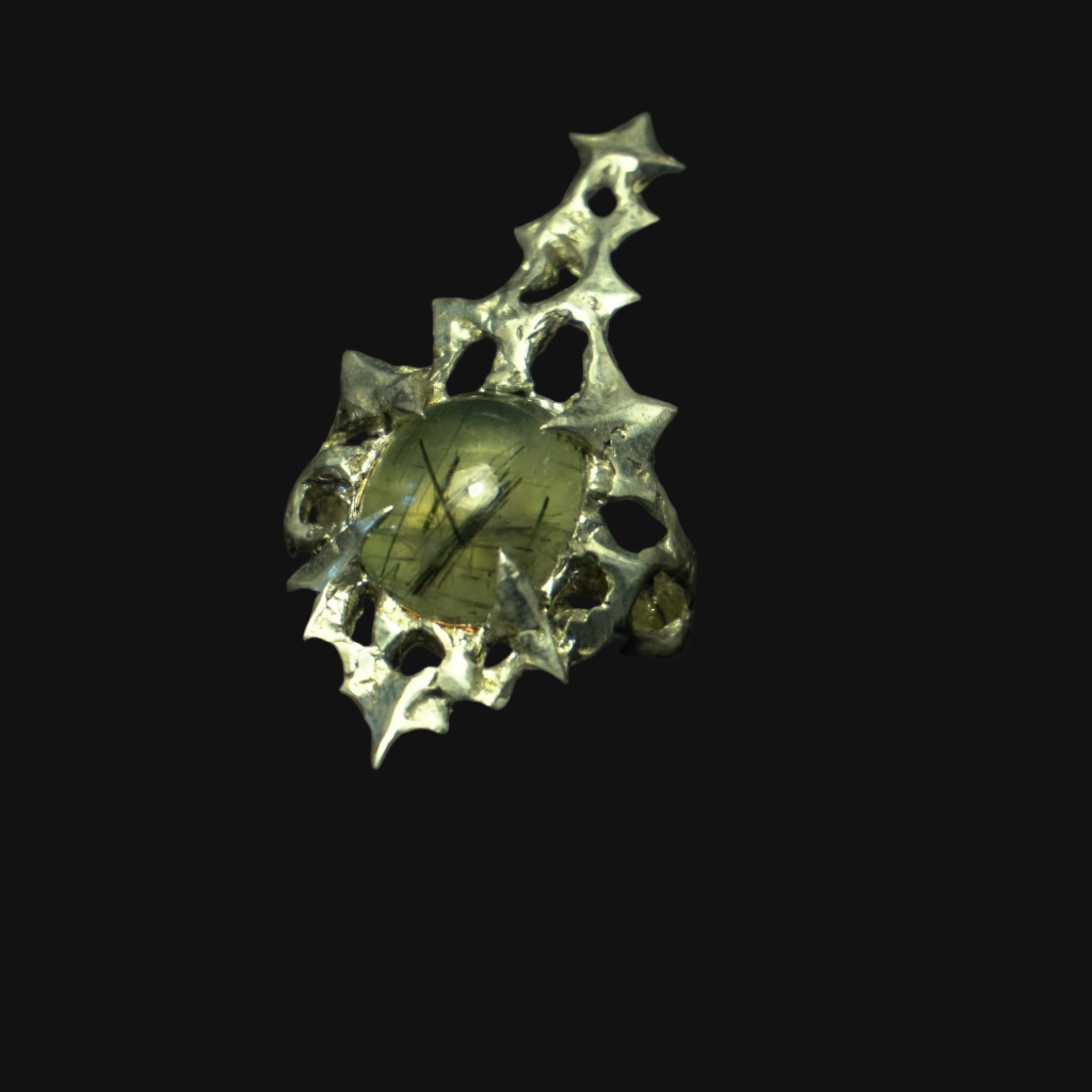 fairy's heart ring - prehnite