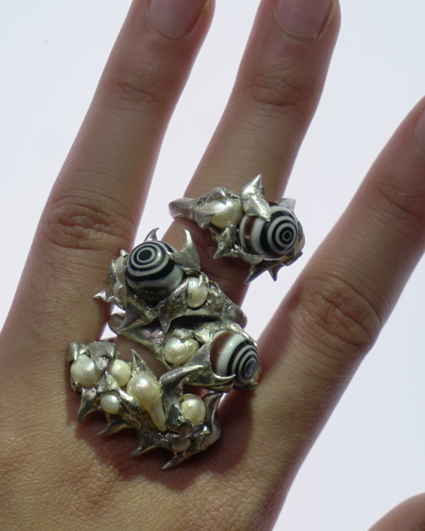 concentra ring Ⅱ - glass + pearl