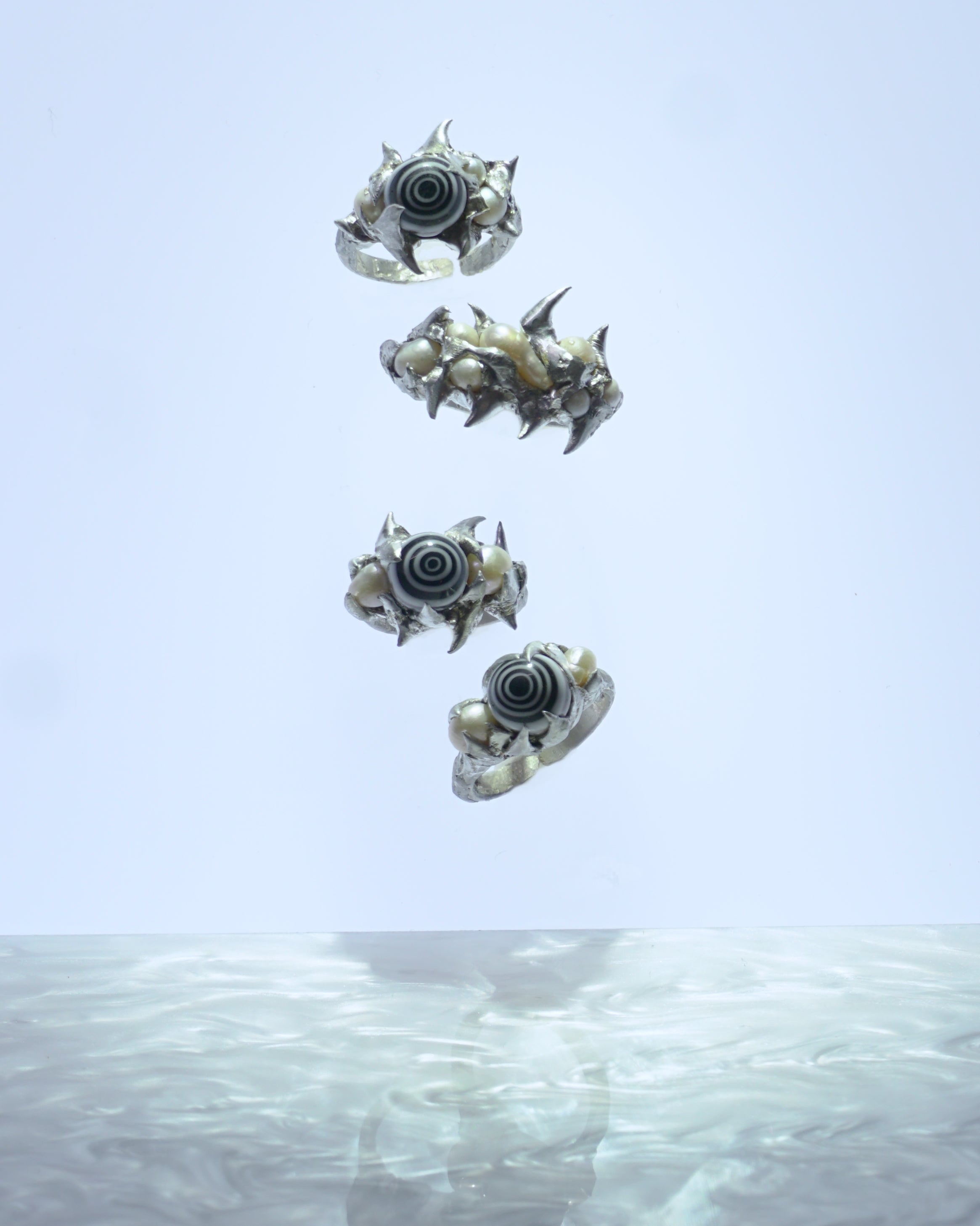 concentra ring Ⅱ - glass + pearl