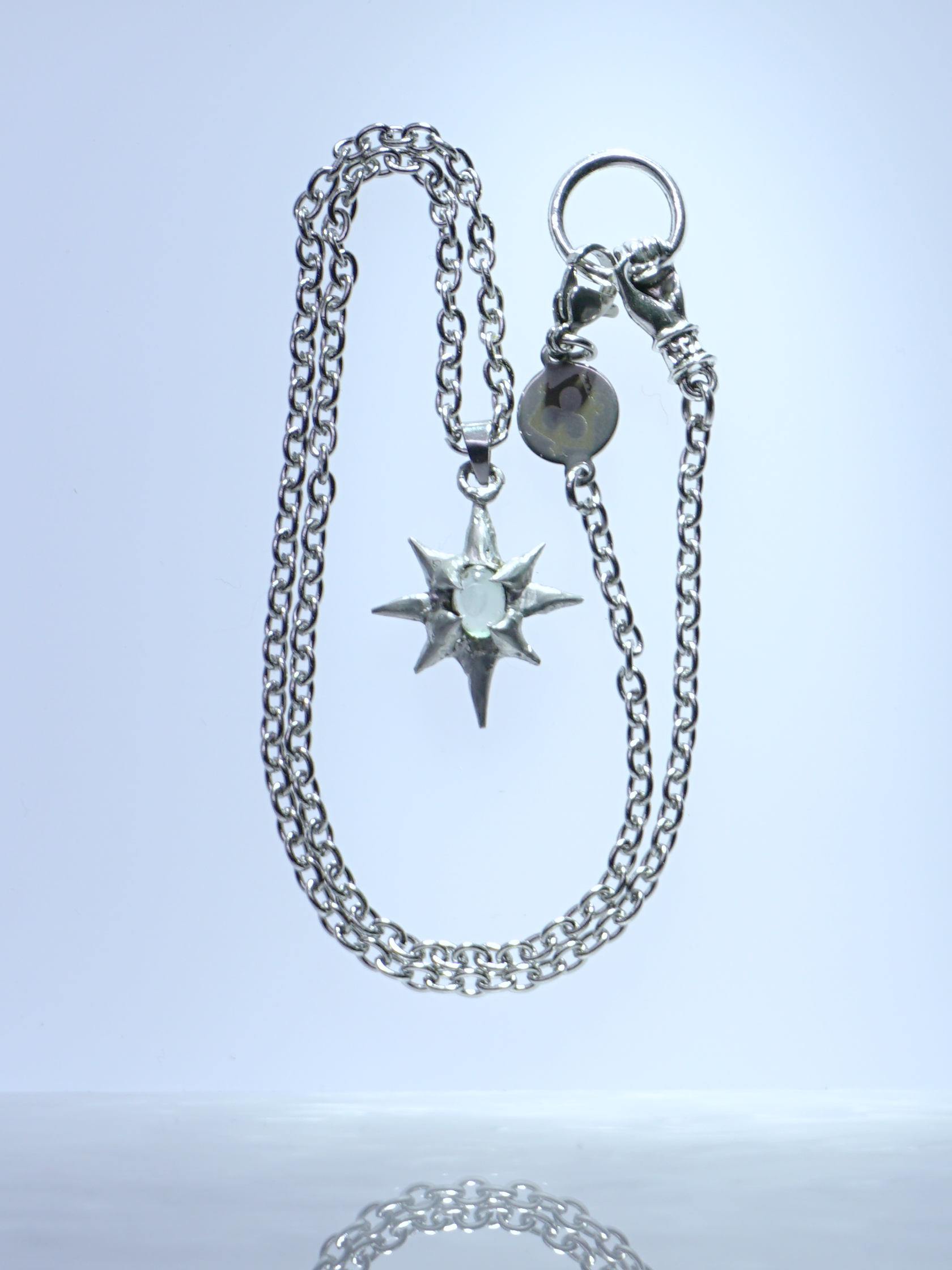 prehnite star amulet
