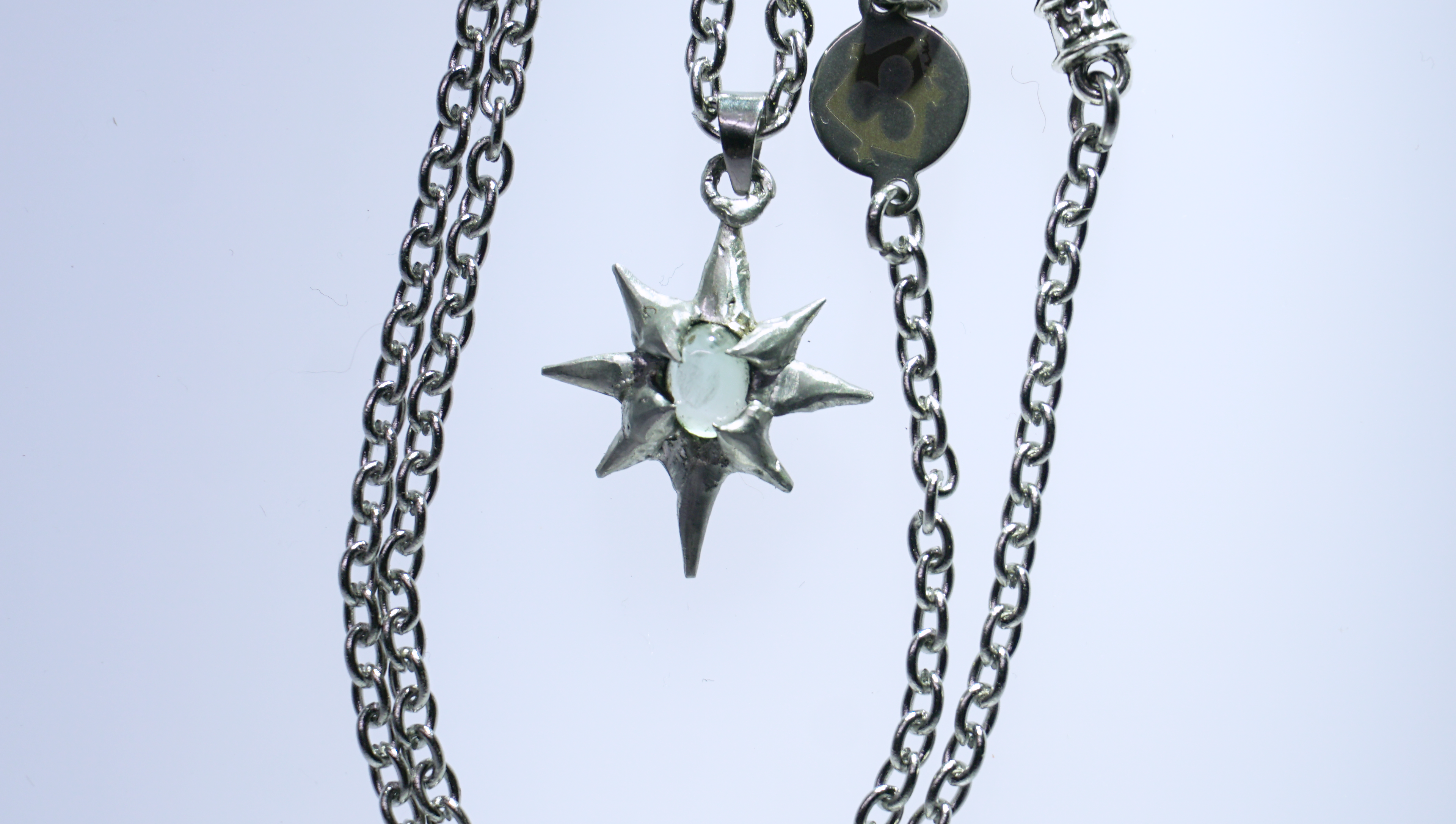 prehnite star amulet