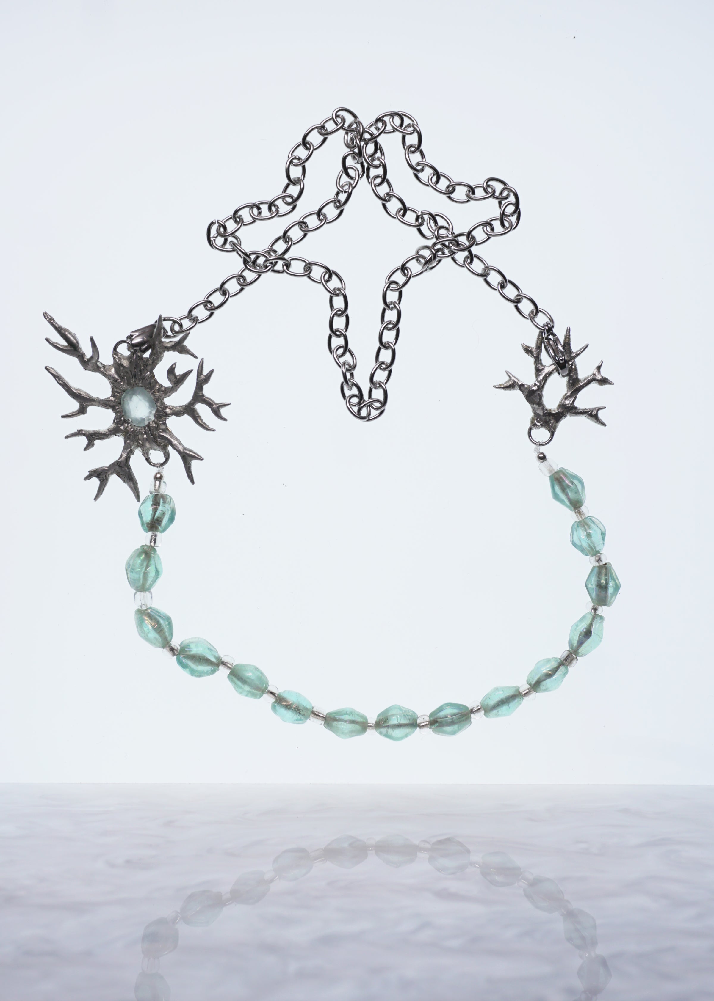neuron tie - aquamarine