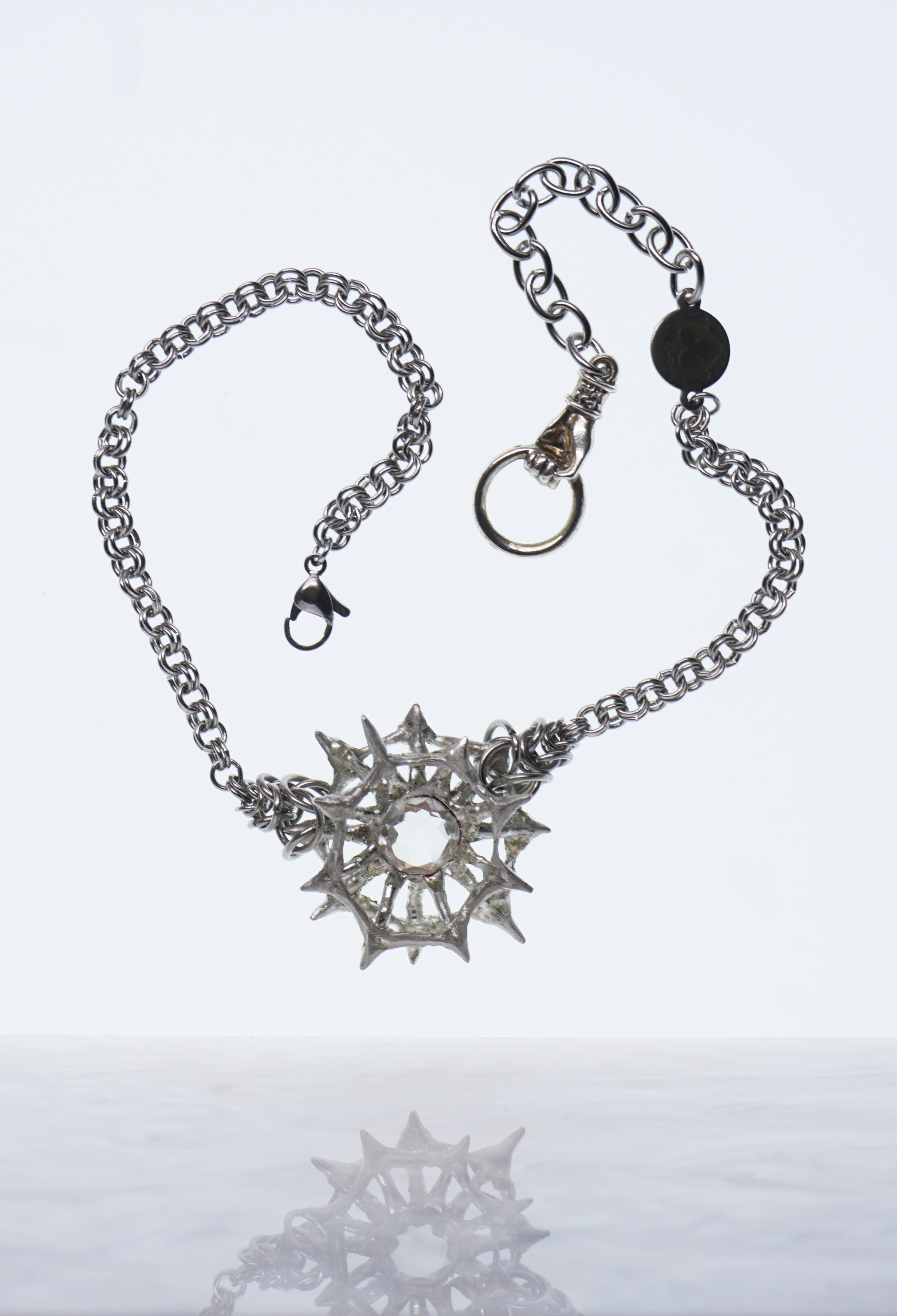 radiolaria rose - green amethyst