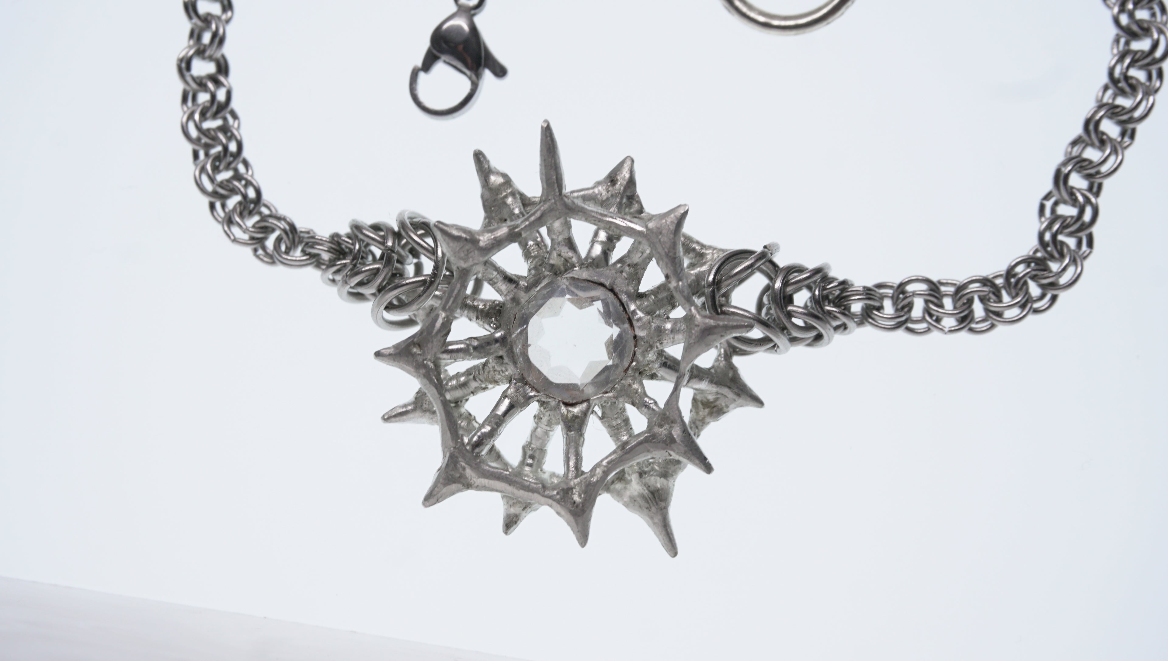 radiolaria rose - green amethyst