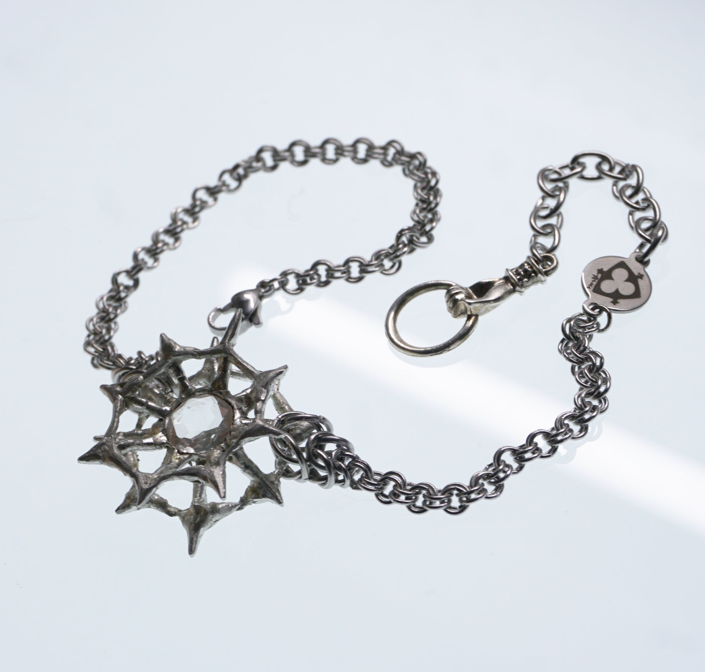 radiolaria rose - green amethyst