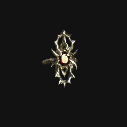 knight's wrath ring - garnet