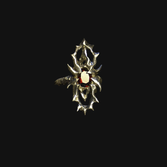 knight's wrath ring - garnet