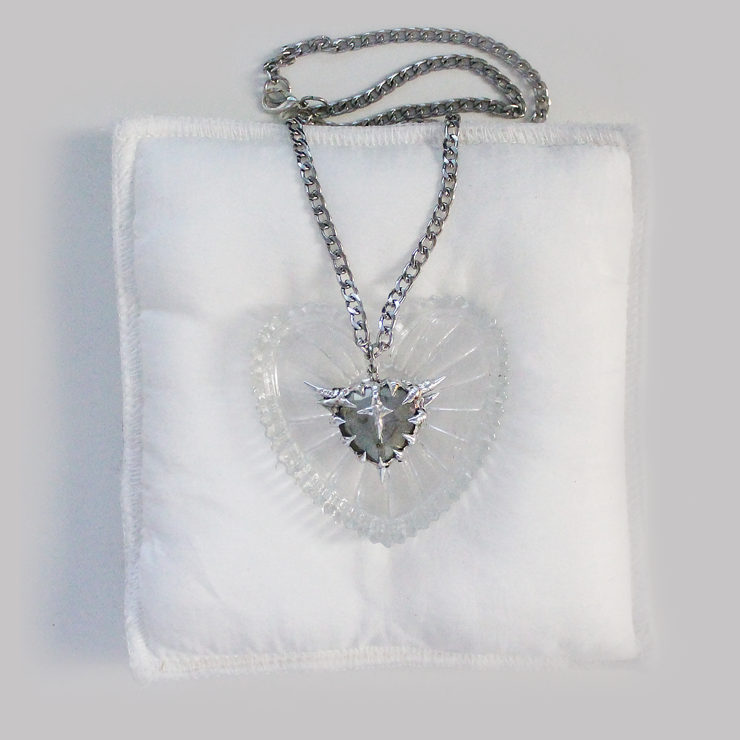 Angelic 𓆩♡𓆪 Heart - soldered pendant necklace