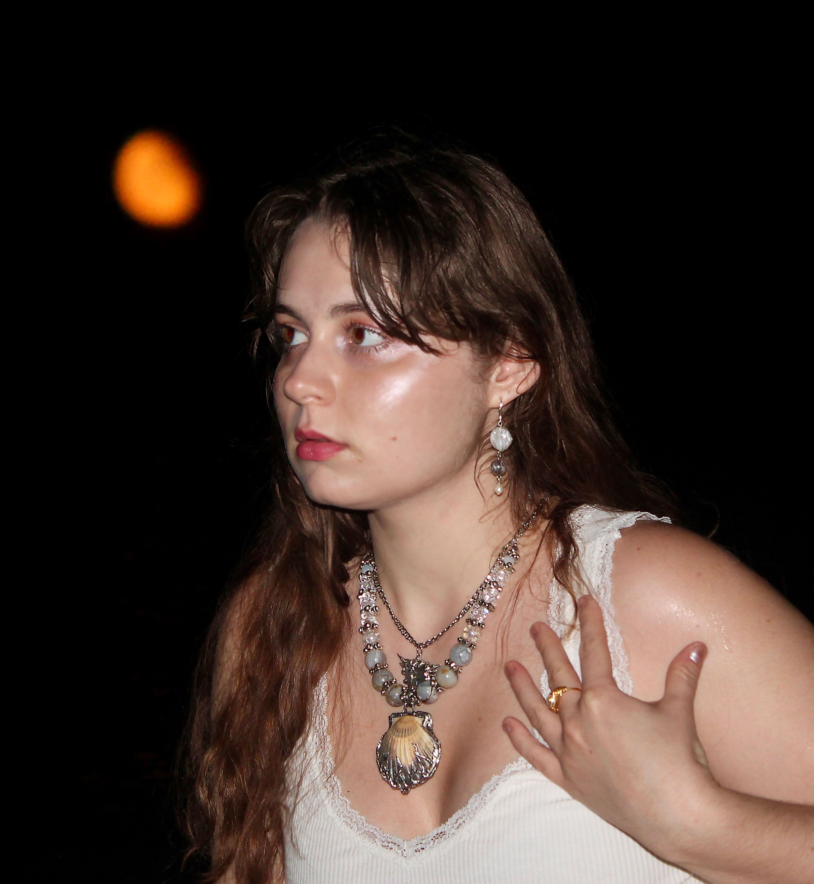 Venus’s locket - soldered shell necklace