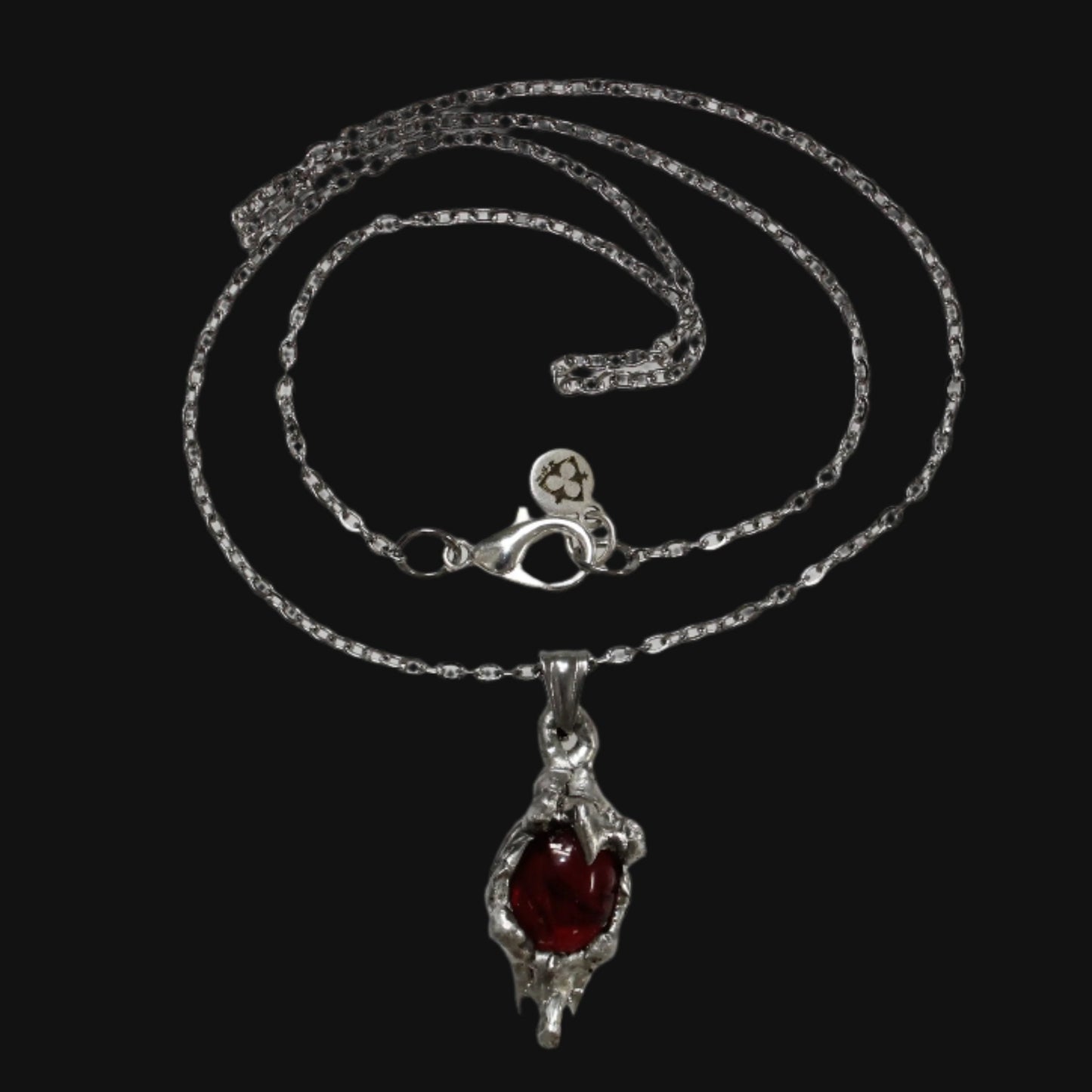 vampire blood rhodolite necklace