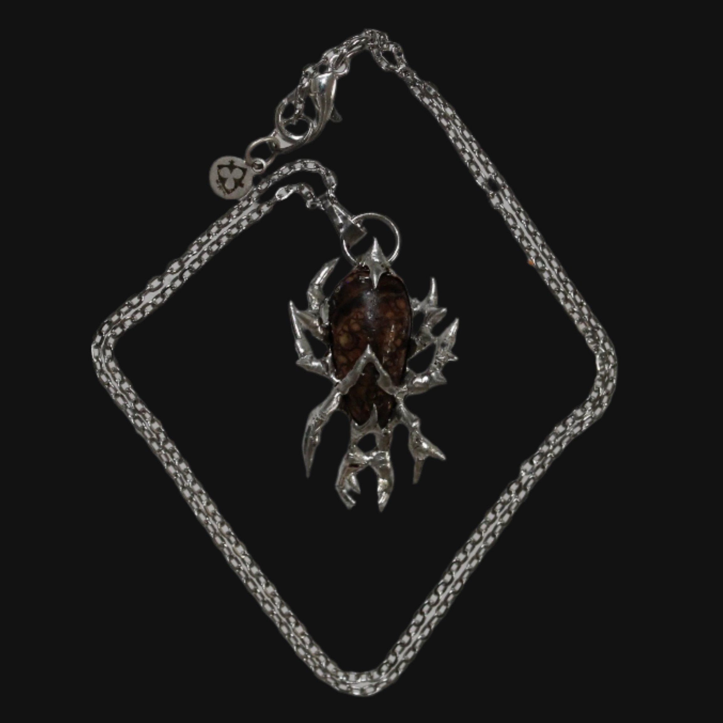 opal beetle necklace