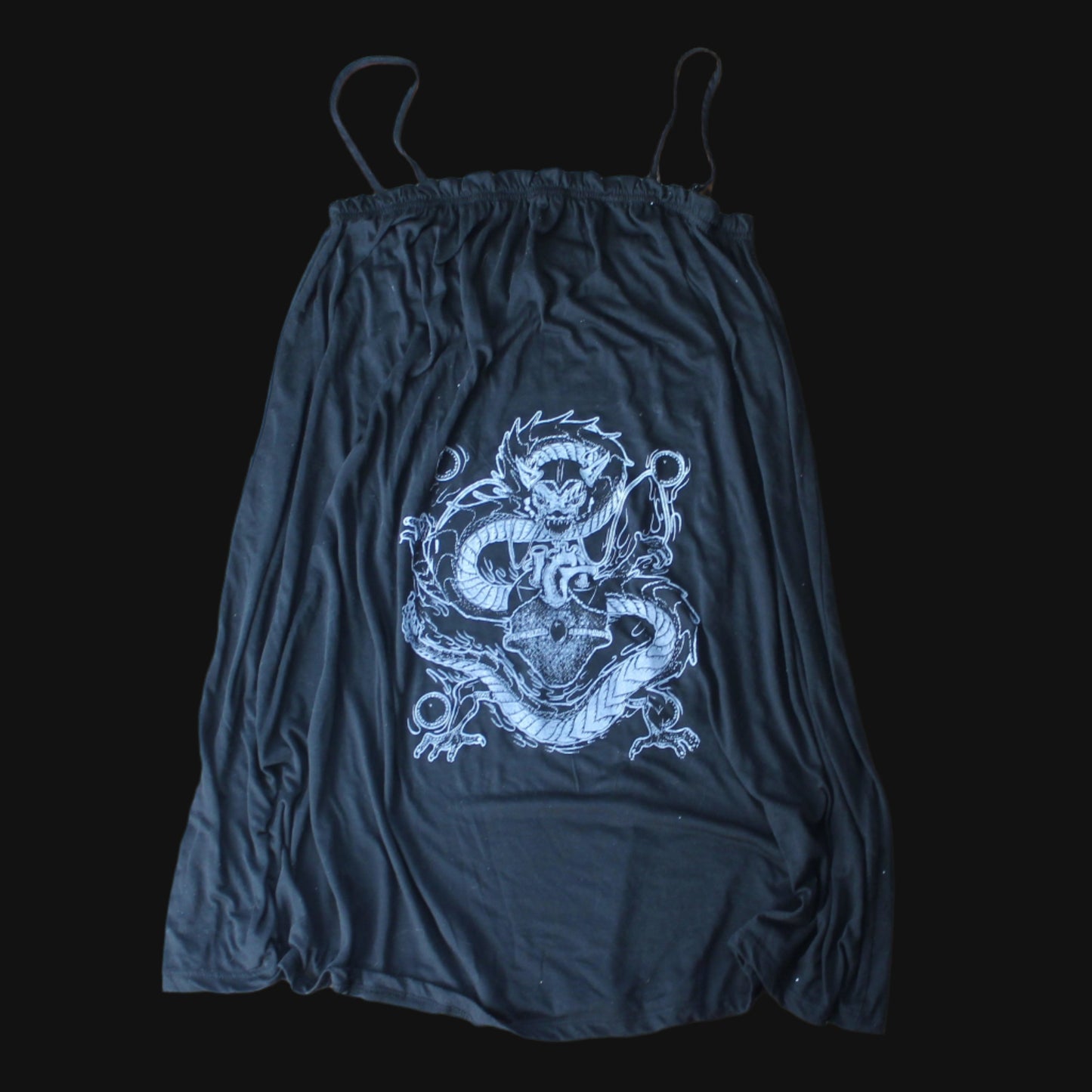 Screenprinted Dragon Dress - S