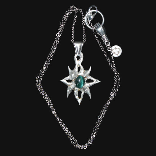 cat's eye apatite amulet necklace