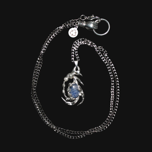 eye of storm necklace - sapphire