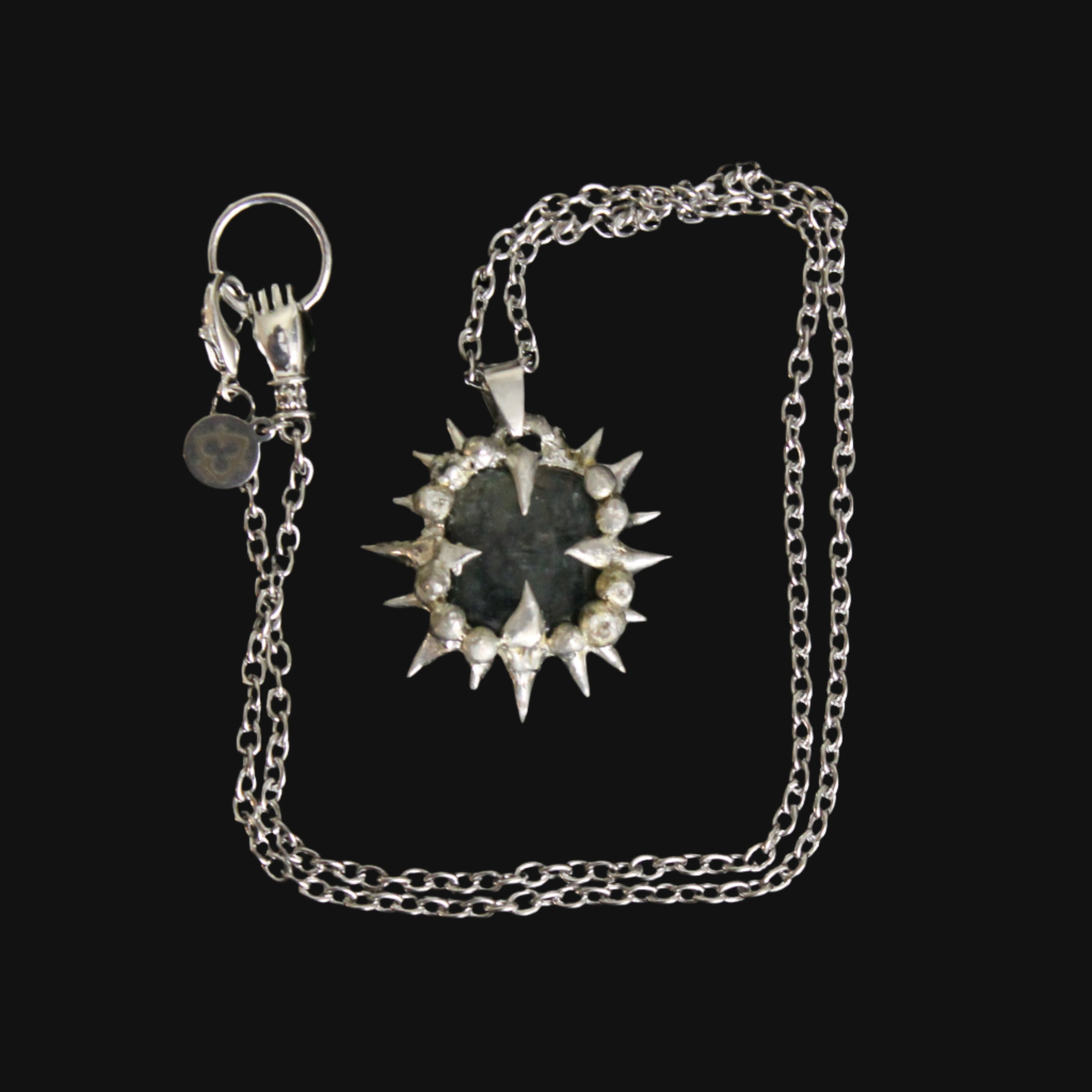 clover burst amulet - prehnite