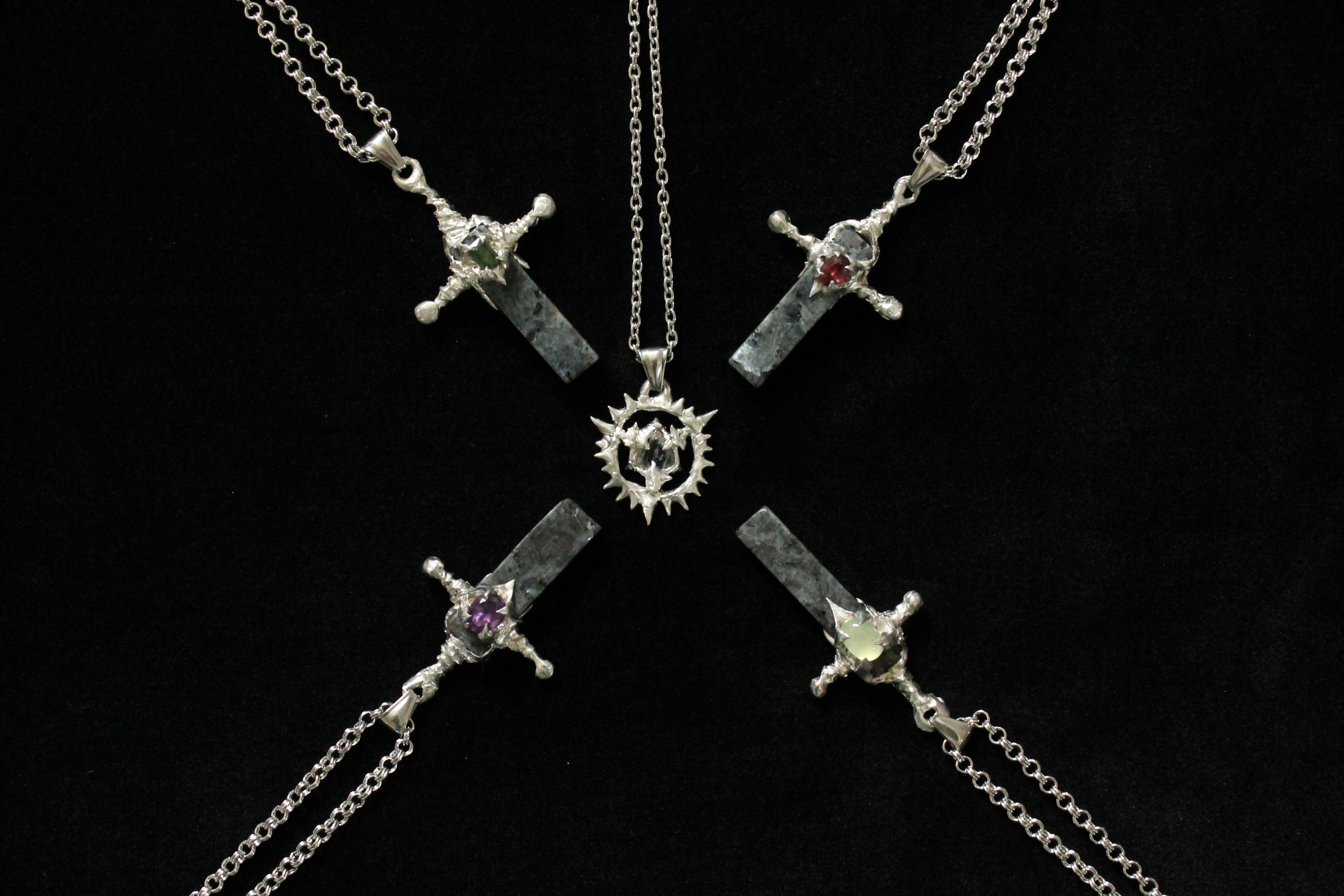 labradorite sword Ⅳ - garnet