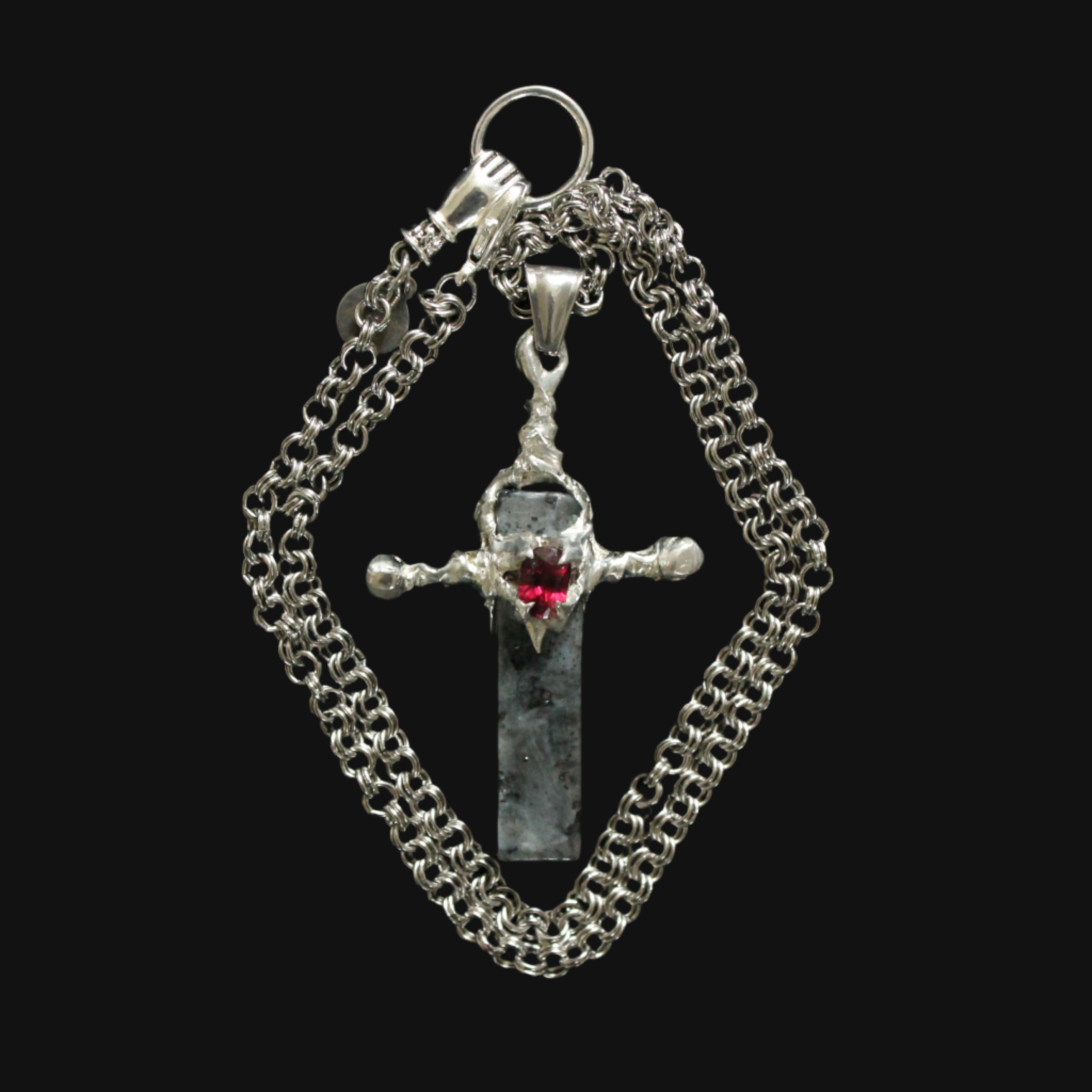labradorite sword Ⅳ - garnet