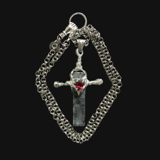 labradorite sword Ⅳ - garnet