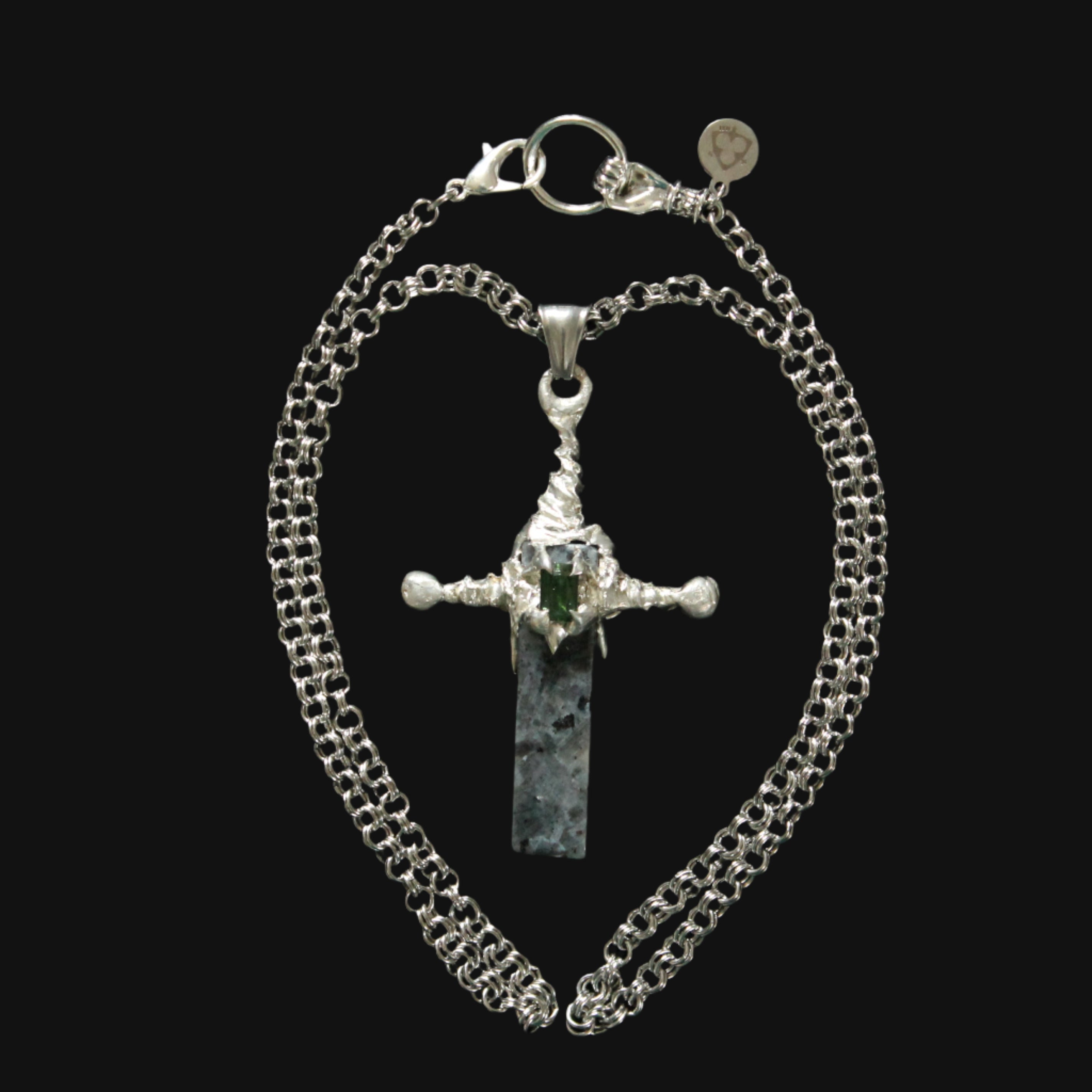 labradorite sword Ⅴ - tourmaline