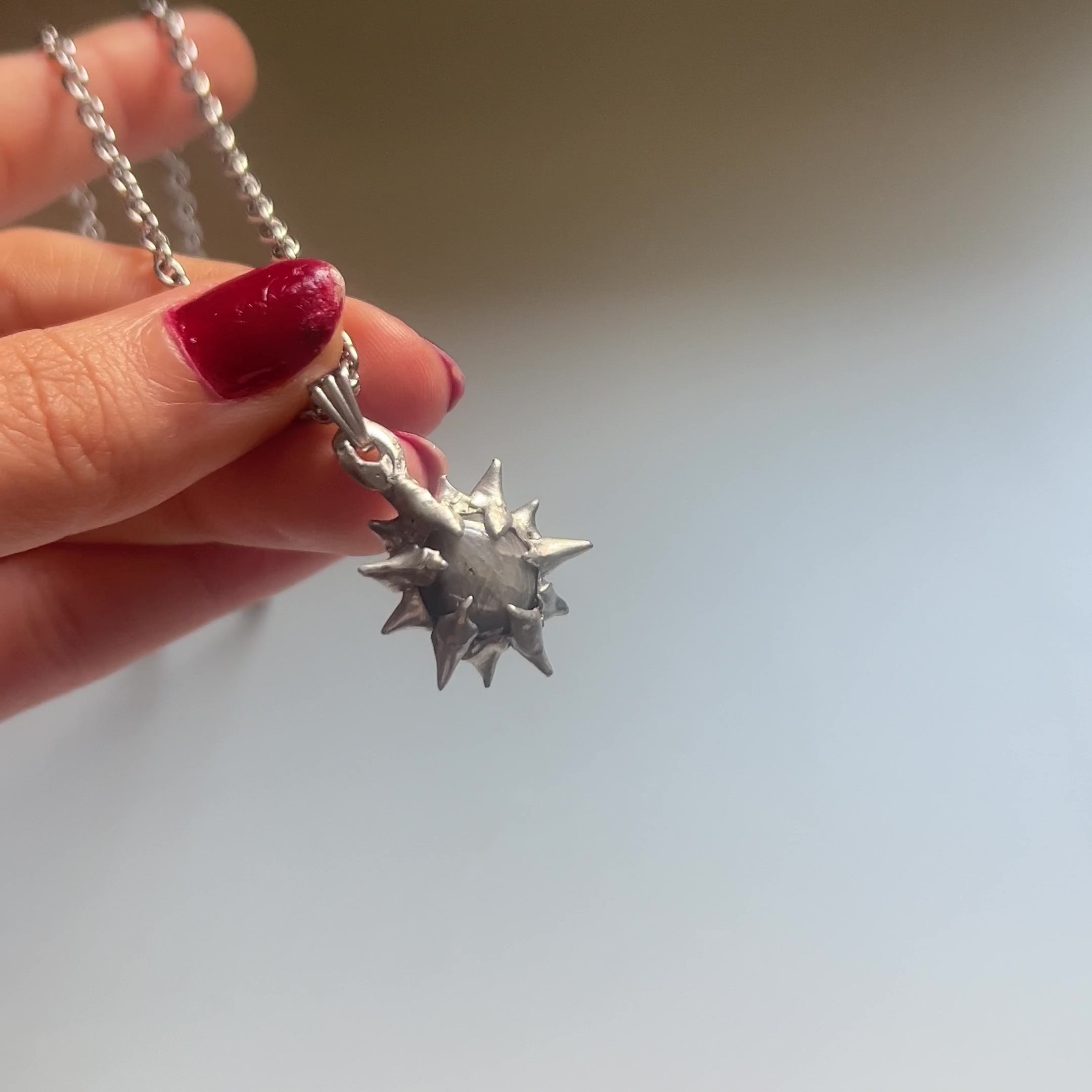 shining star sapphire amulet necklace I